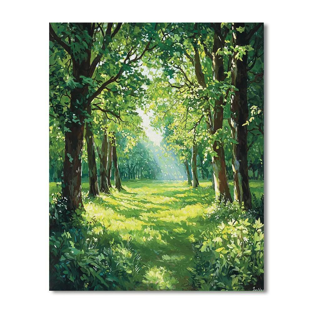 John Constable Inspired Magical Forest Canopy  Paint By Numbers
