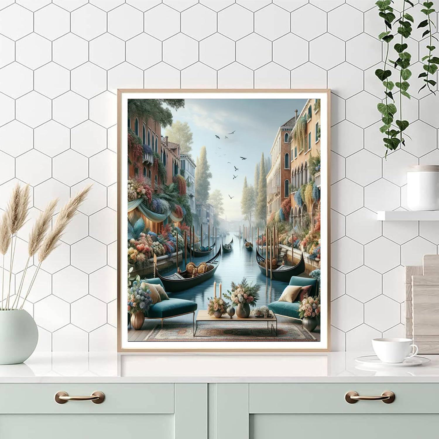 Charming Venetian Canals Paint By Numbers Kits