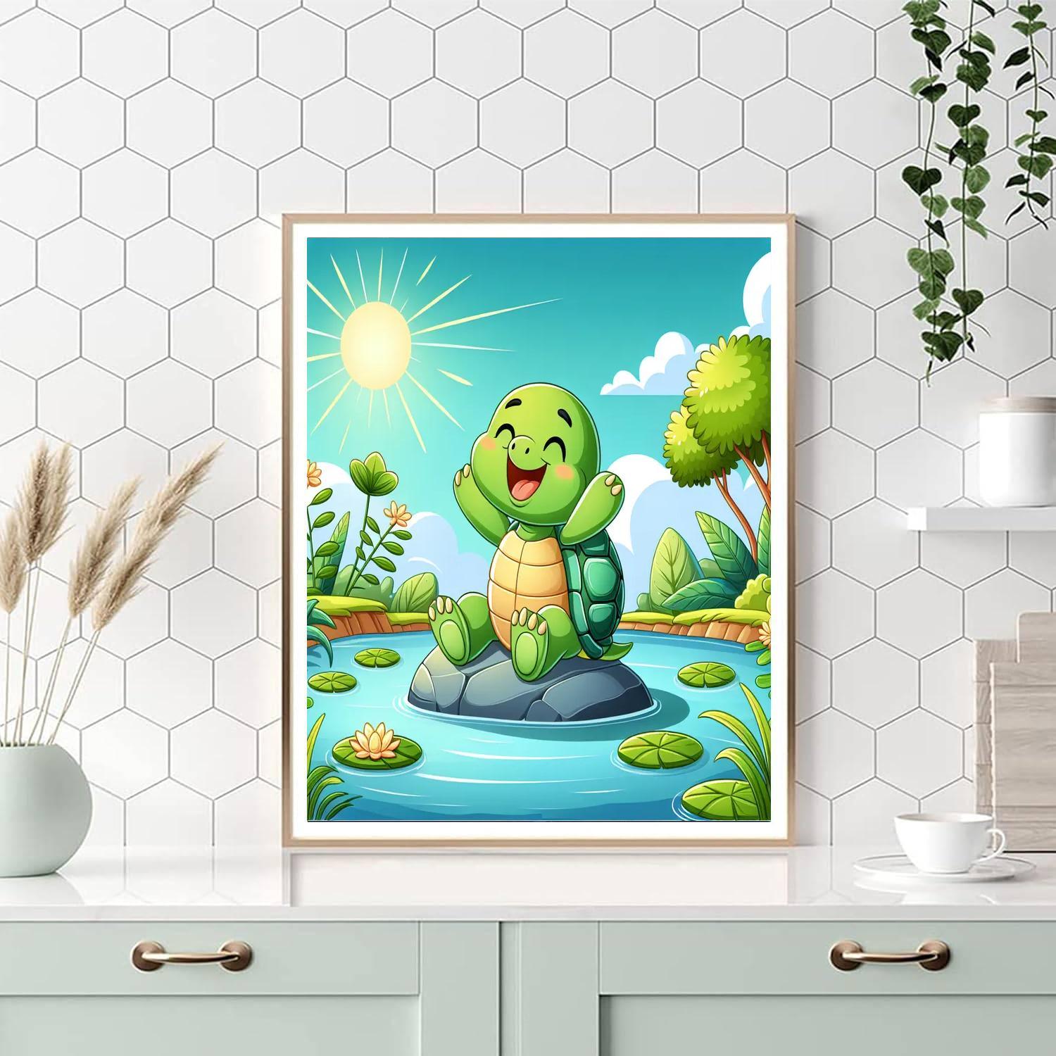 Sunny Day Turtle Paint By Numbers Kits