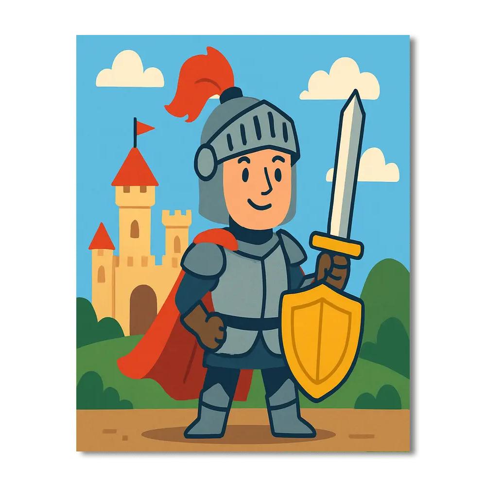 Fantasy Realm Knights Paint By Numbers