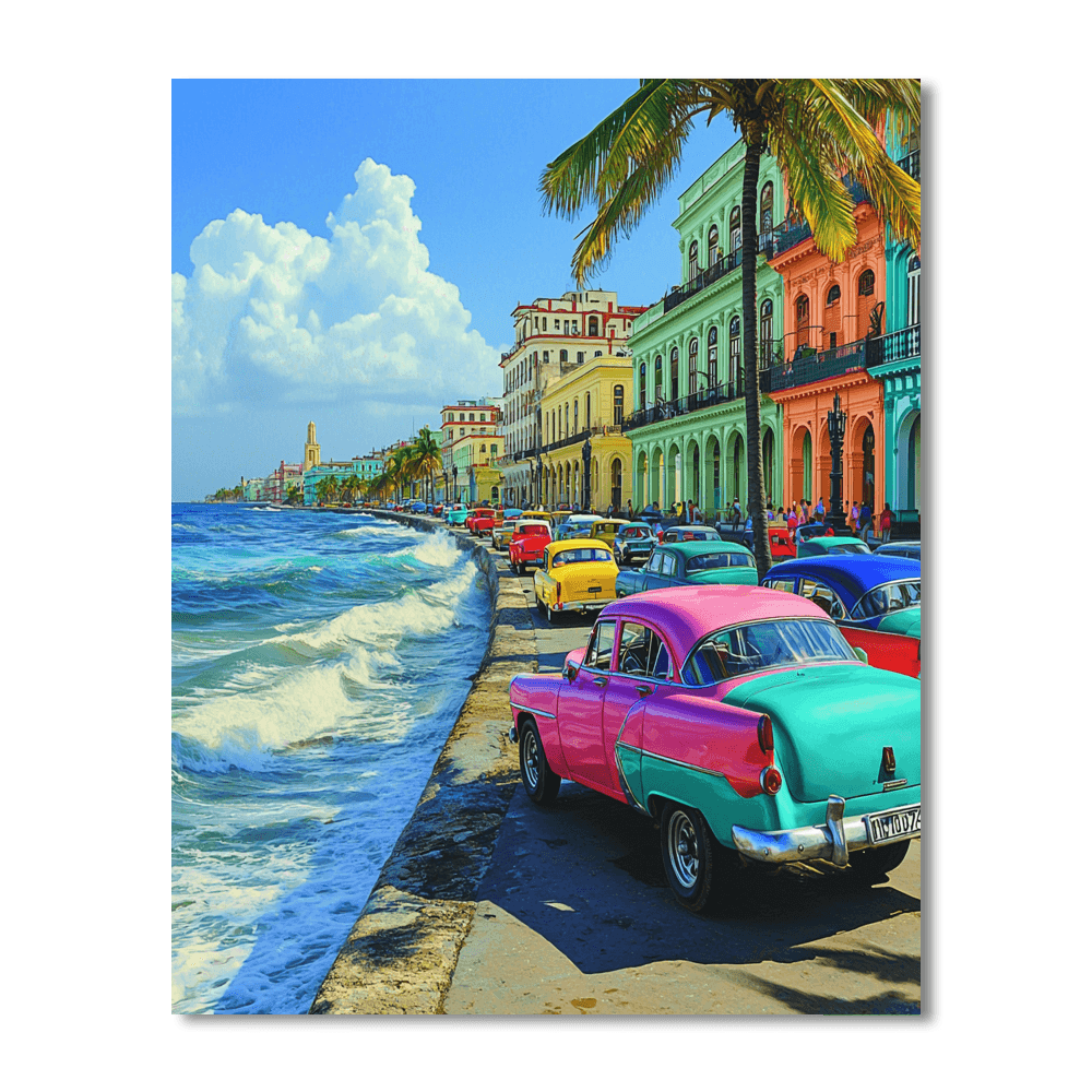 Havana’s Malecón Paint By Numbers Kits