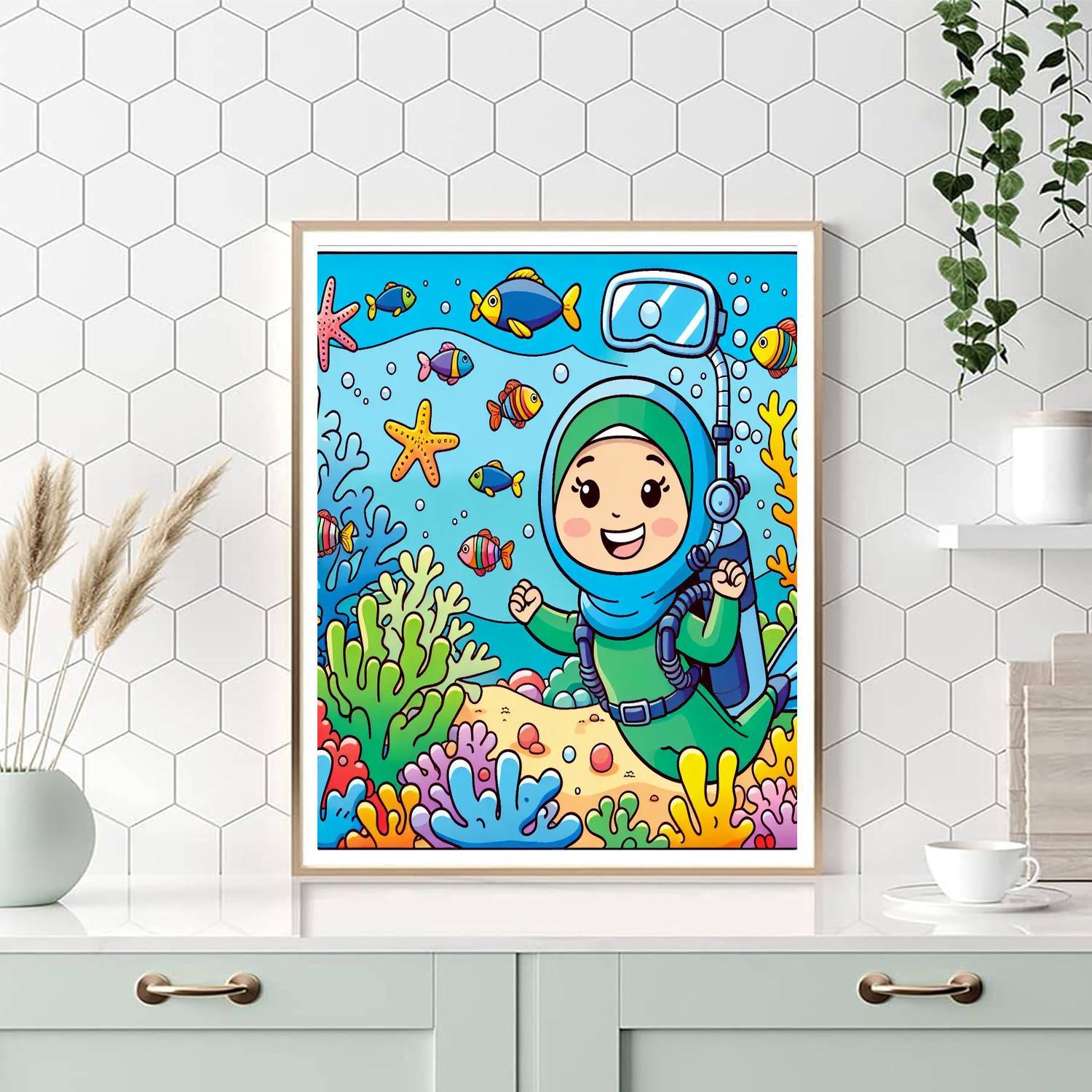 Adventure In The Coral Reef Paint By Numbers Kits