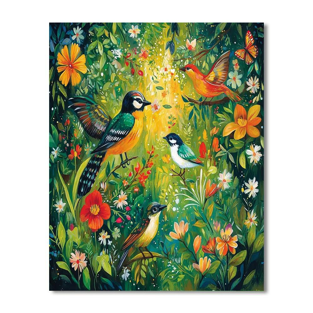 Frida Kahlo Inspired Serenade Of Nature's Sounds  Paint By Numbers Kits