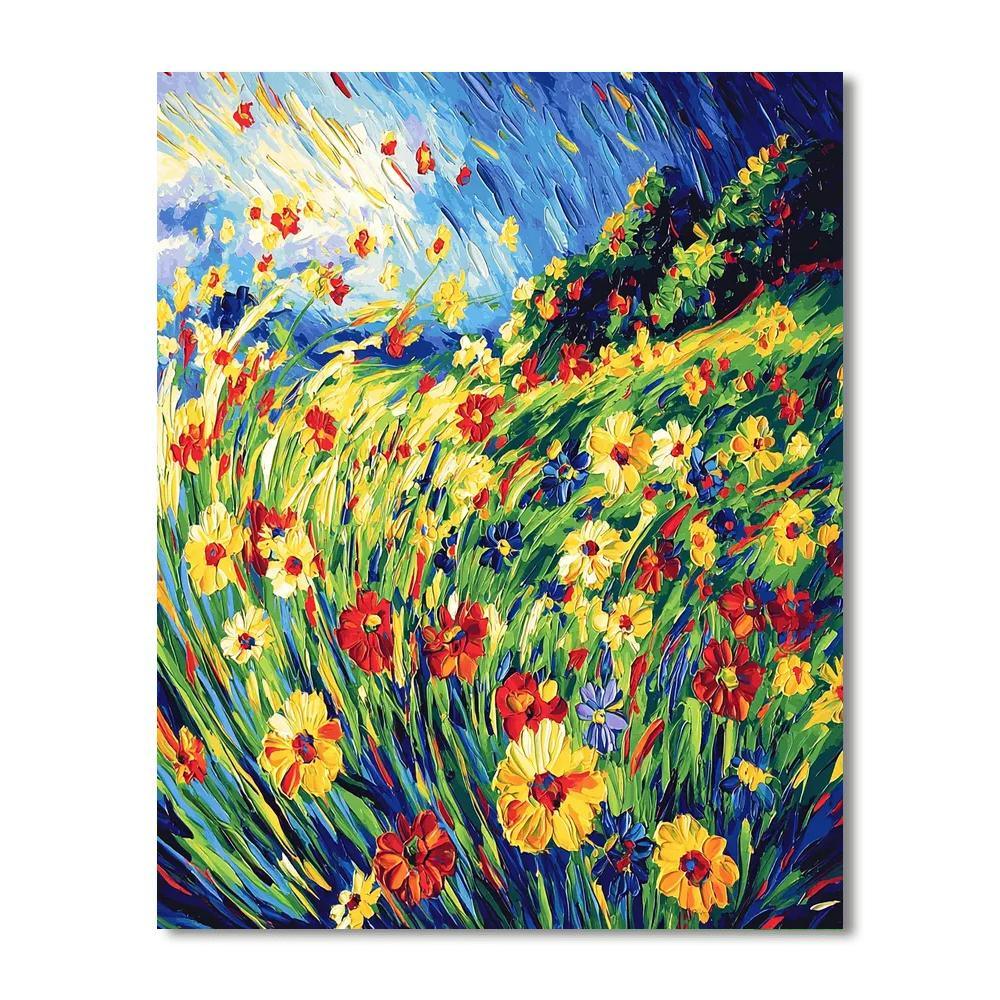 Vincent Van Gogh Inspired Dancing In The Wind  Paint By Numbers Kits