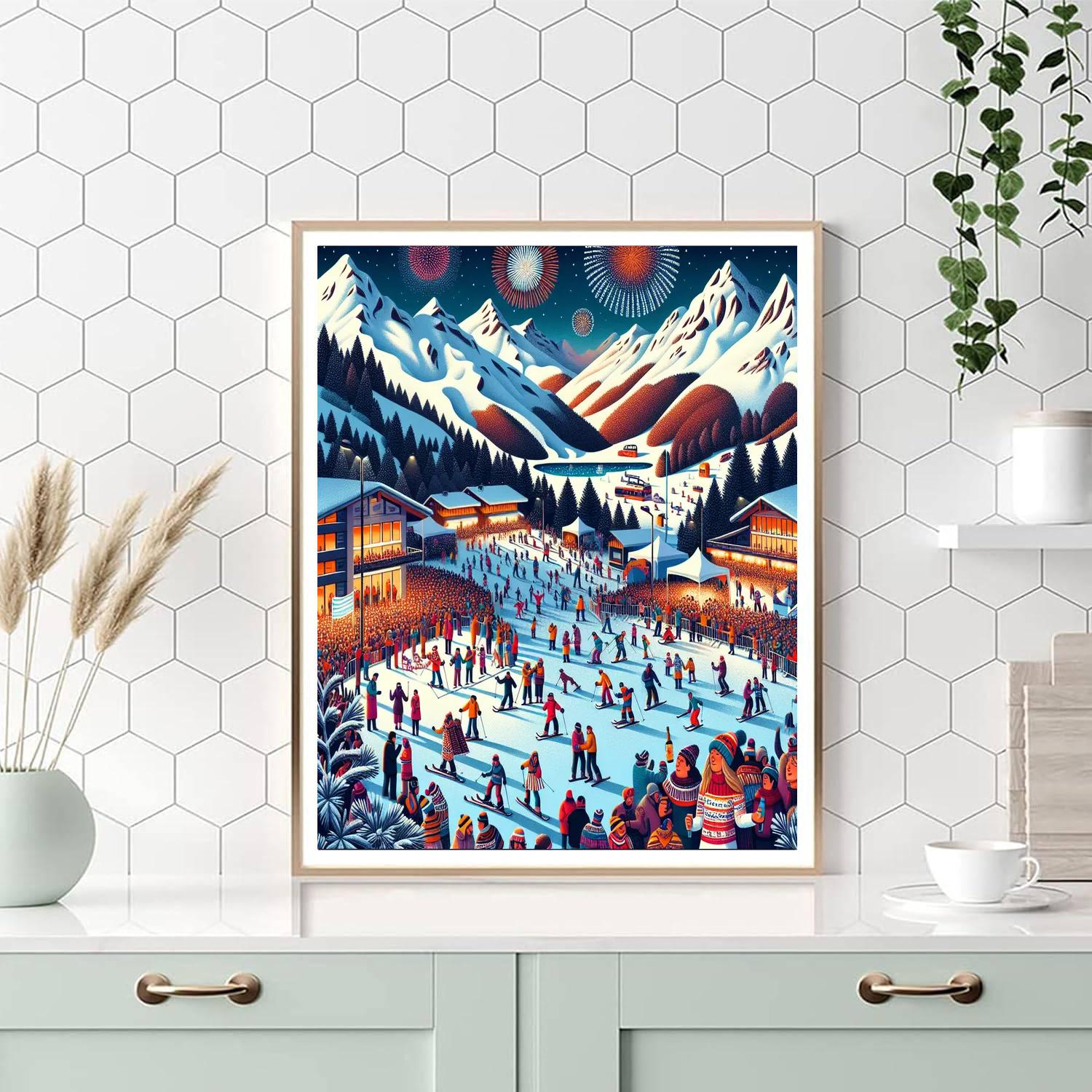 Winter Festival - Queenstown, New Zealand Paint By Numbers Kits