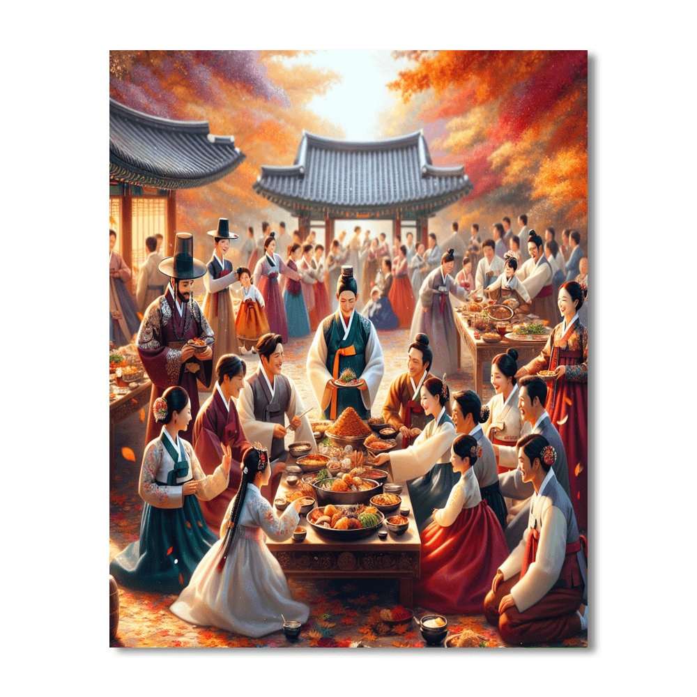 Chuseok Number Painting