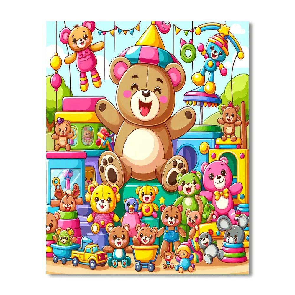 Whimsical Toyland Adventure Paint By Numbers Kits