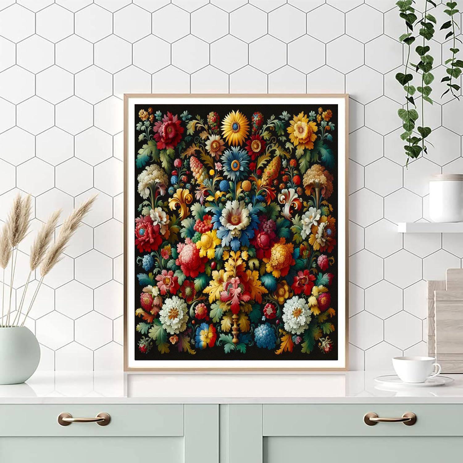 Floral Symphony Arrangement Paint By Number