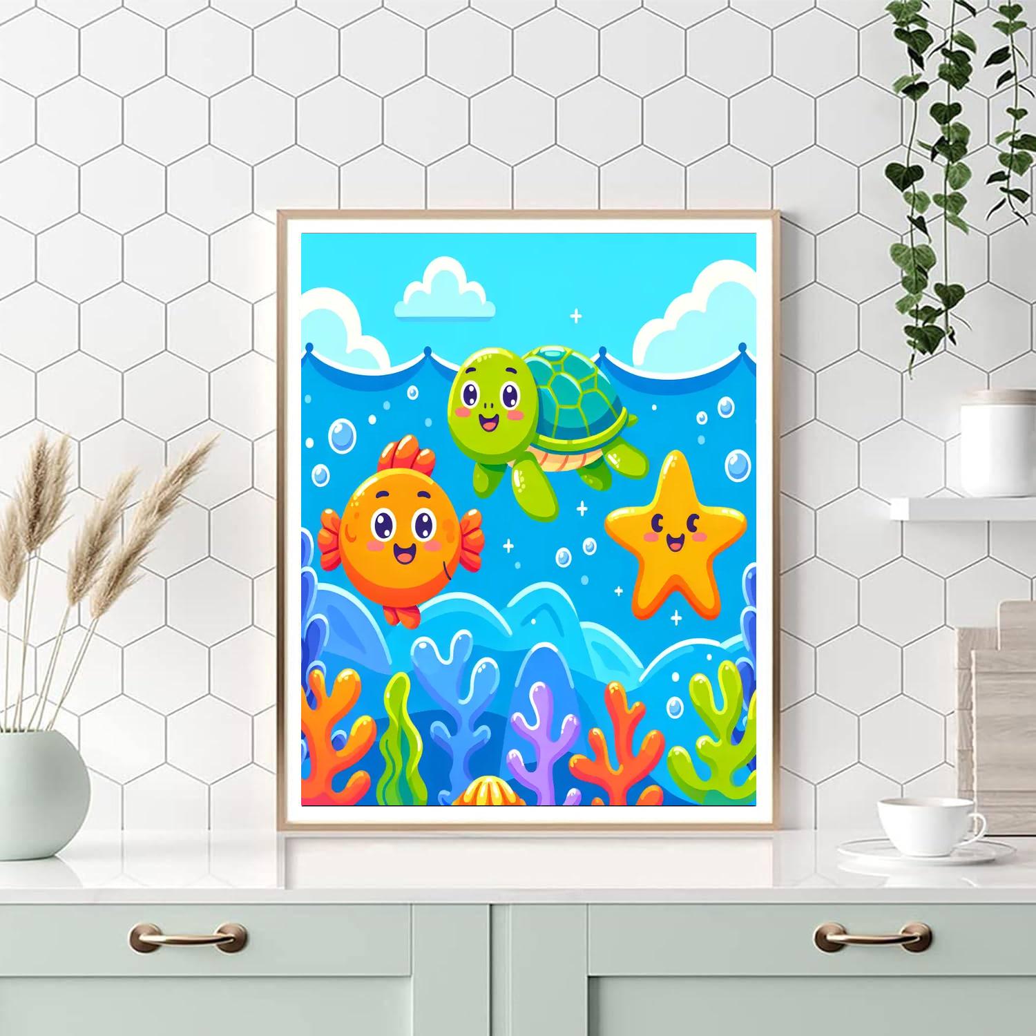 Silly Ocean Creatures Paint By Color