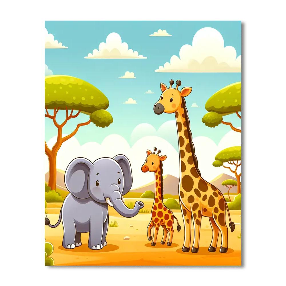 African Savanna Adventure Paint By Number