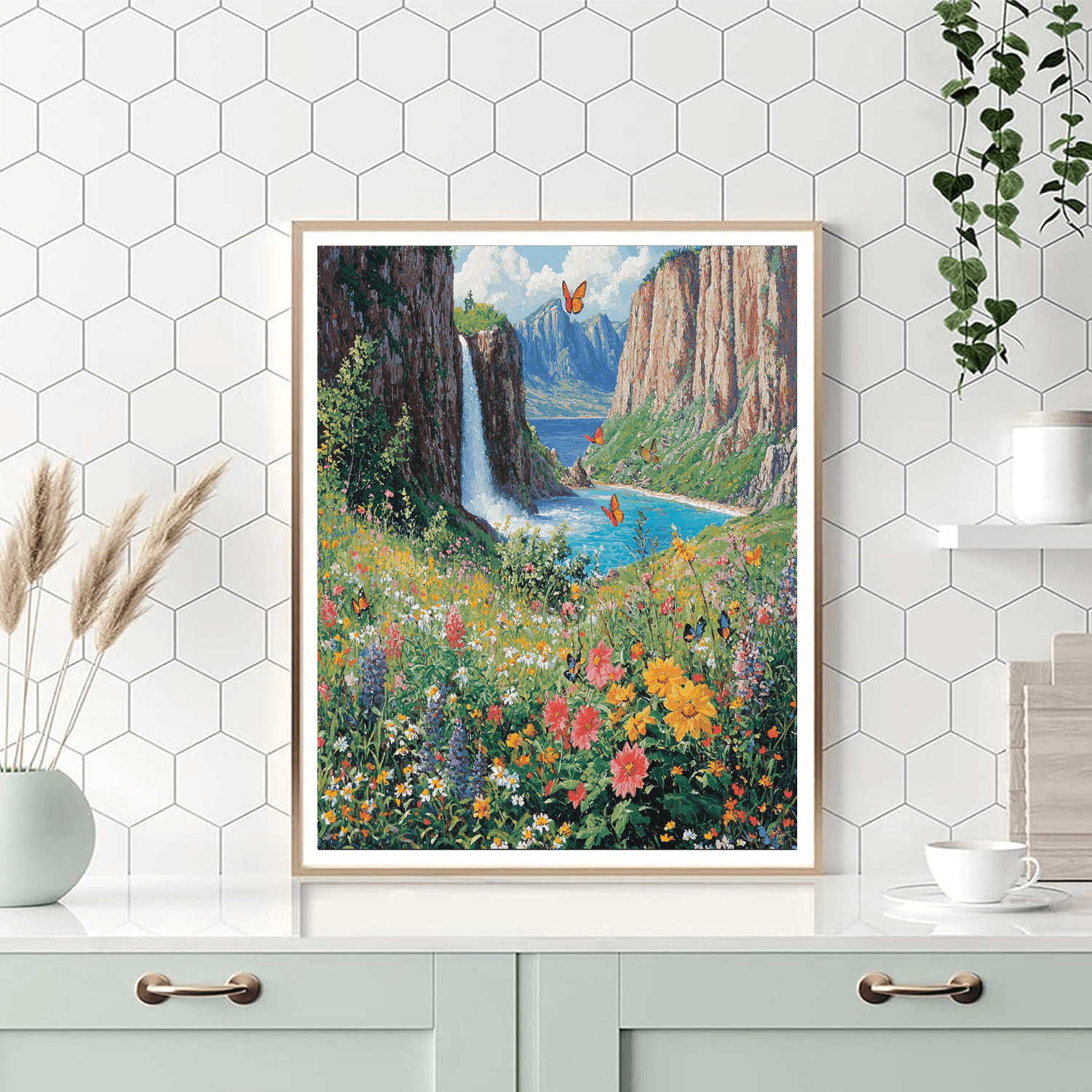 Butterfly Valley DIY Paint By Numbers