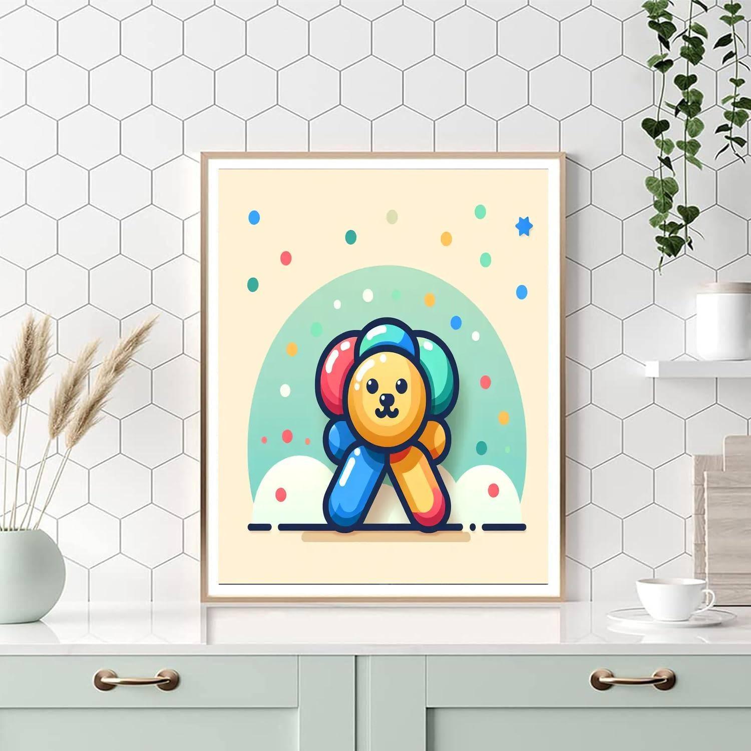 Bright Balloon Animal Paint By Color