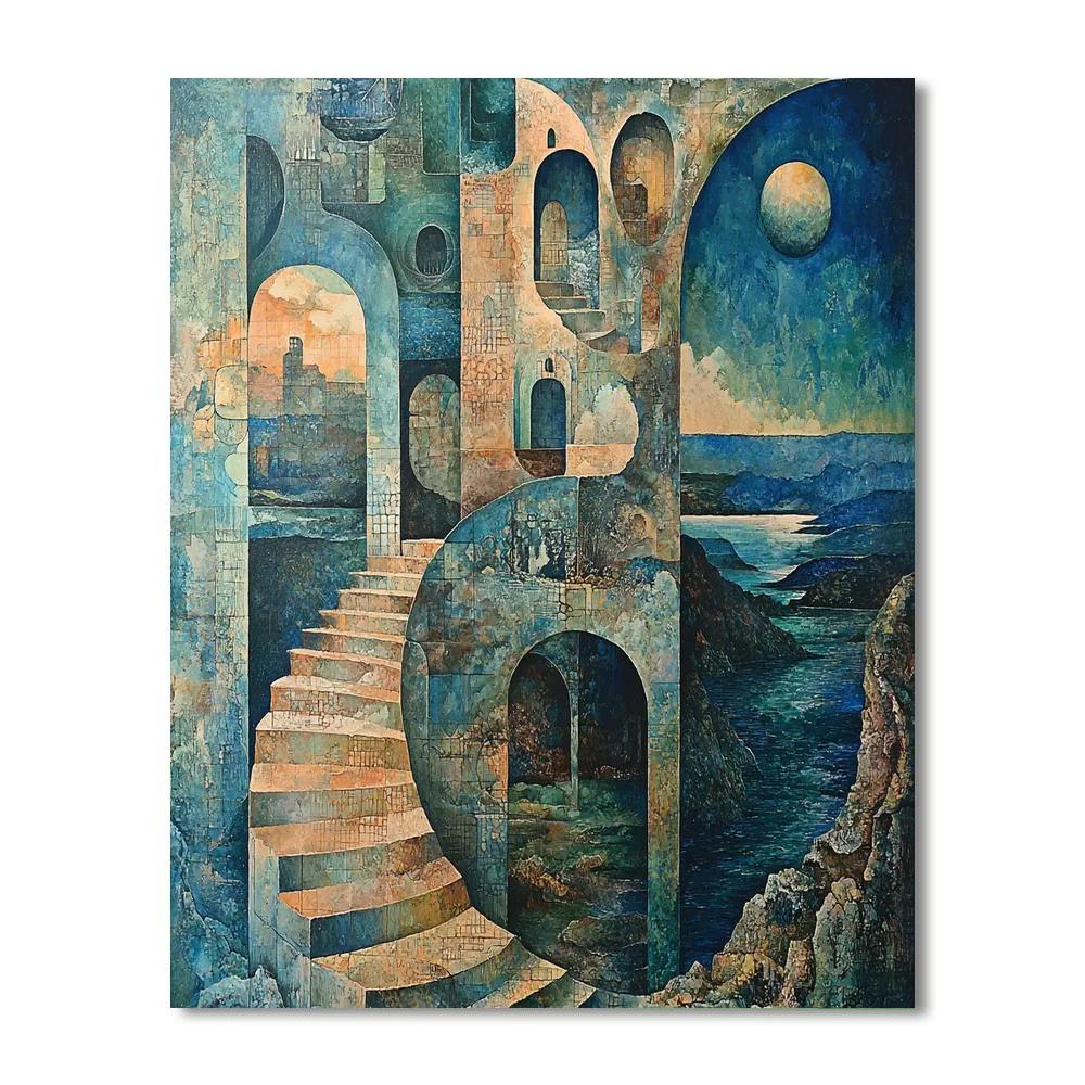 Max Ernst Inspired Dreamscapes Of The Mind  Paint By Numbers Art