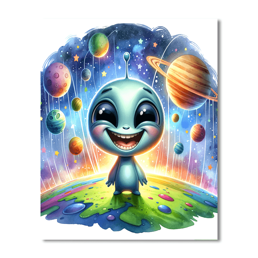 Alien Encounter Paint By Color