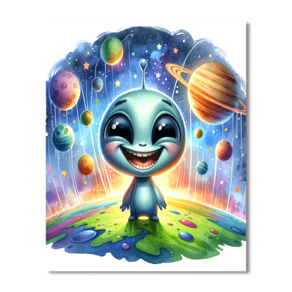 Alien Encounter Paint By Color