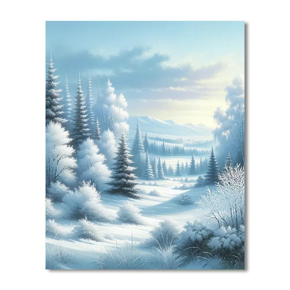 Winter Frost Enchantment Paint By Numbers Art