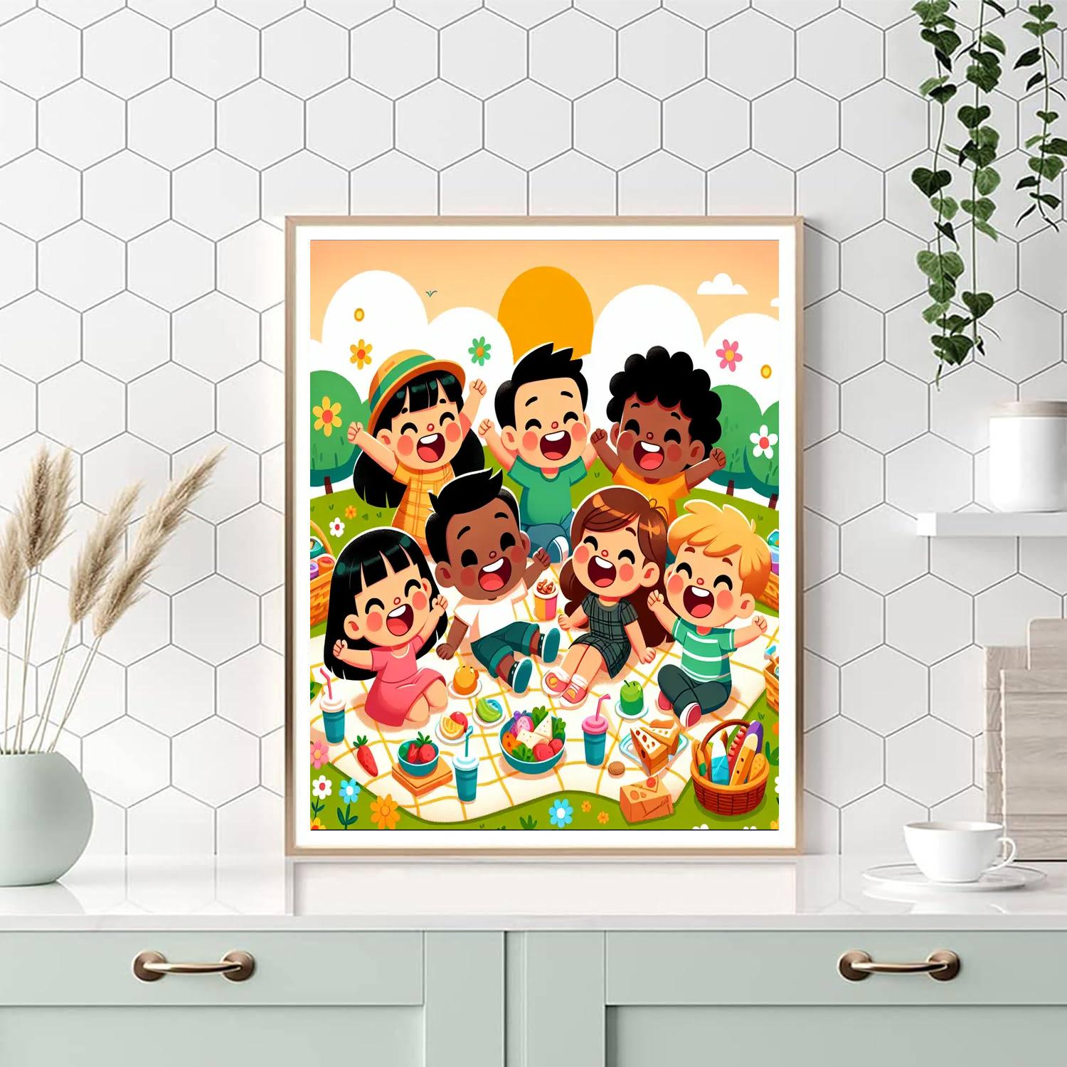 Sunny Picnic Paradise Paint By Number