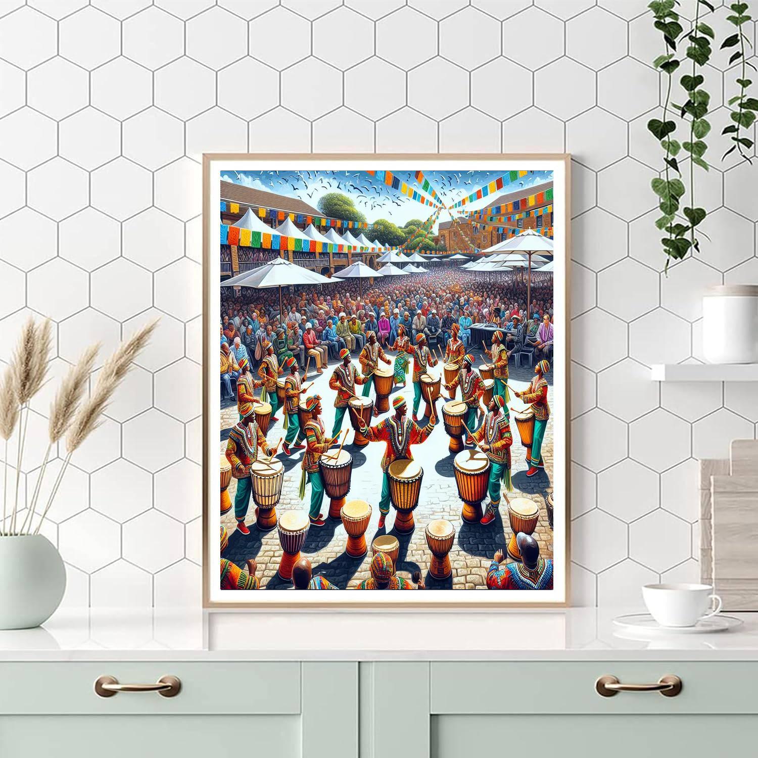 Festival Of The Drums - South Africa Paint By Color