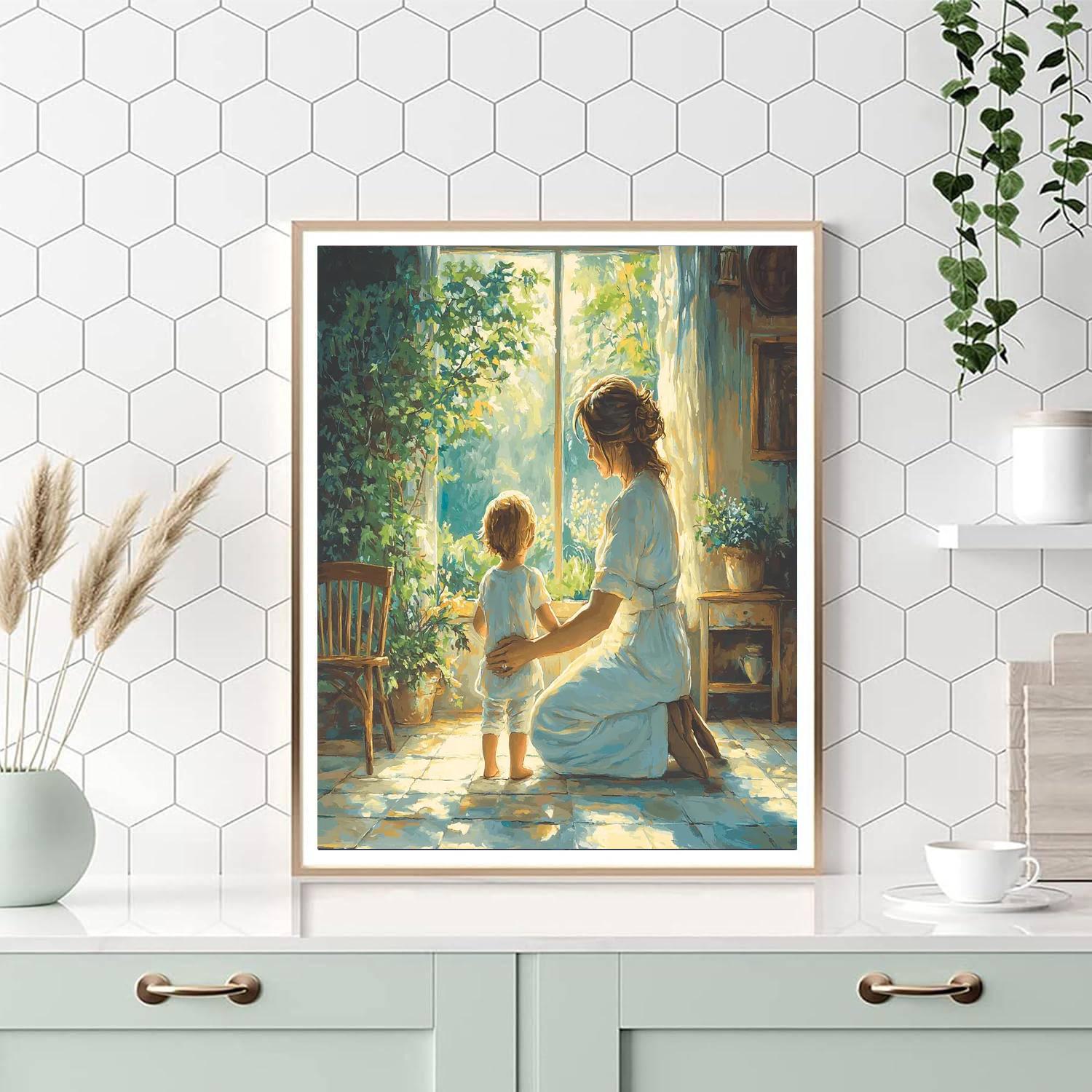 A Mother’s Care Number Painting