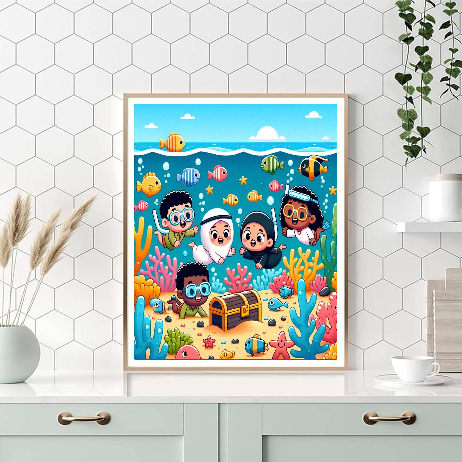 Treasure Trove Lagoon Paint By Numbers