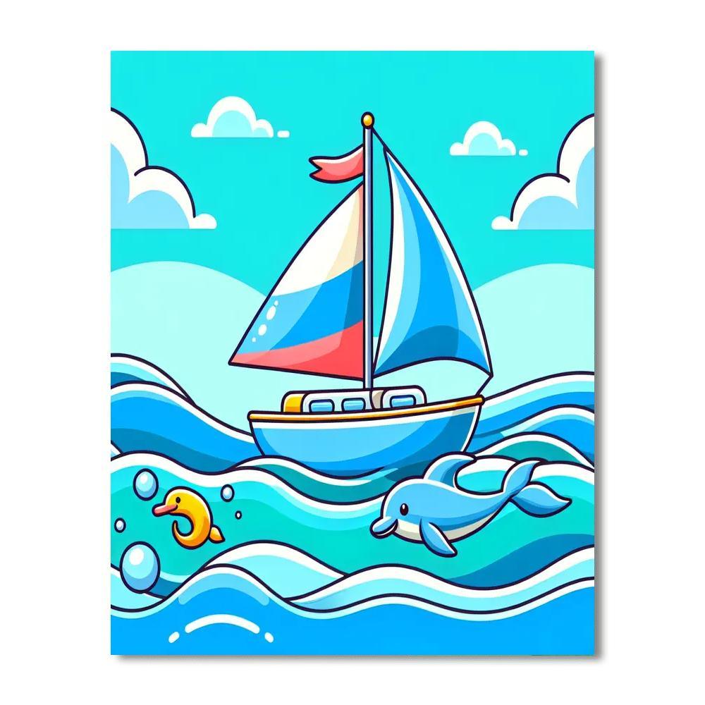 Sailing On The Seas Numbered Painting Kits