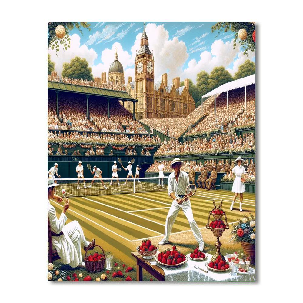 Wimbledon Tennis Championships - London Painting By Numbers Kit