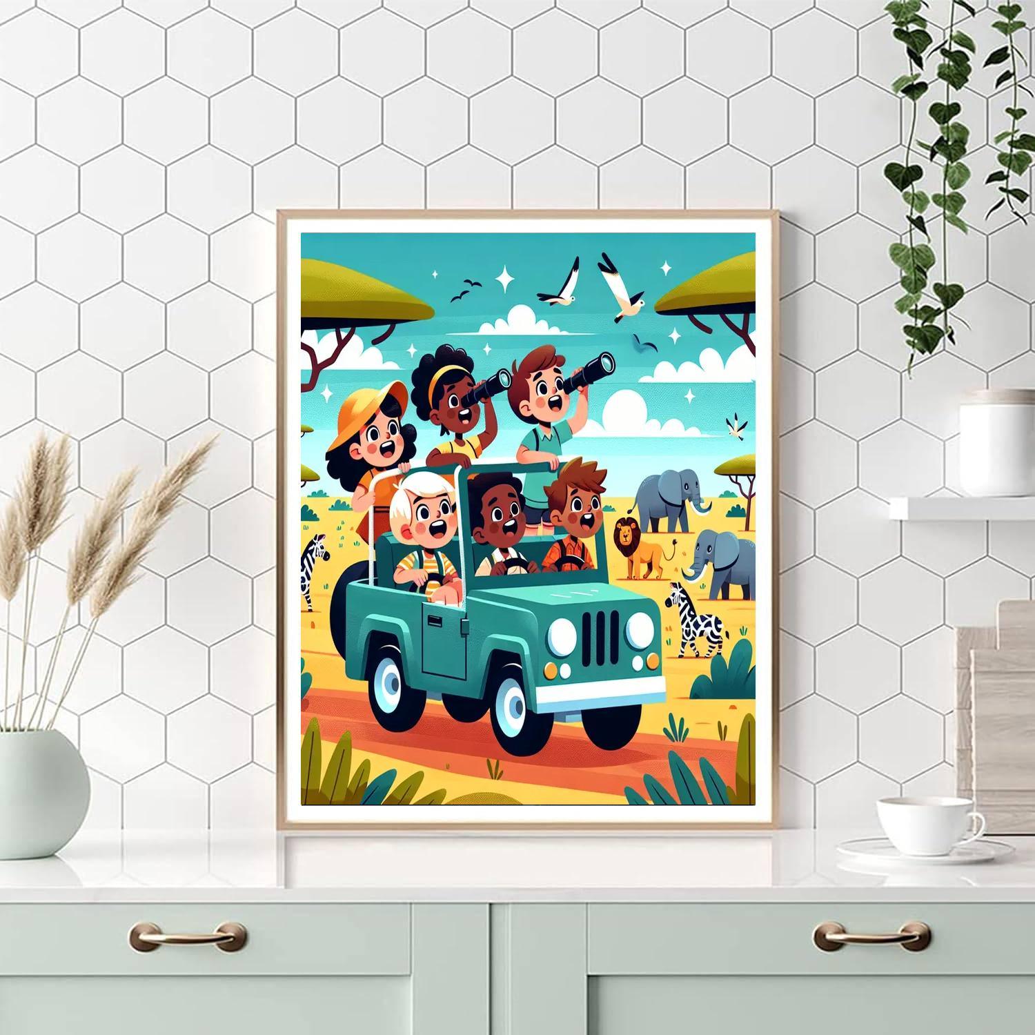 Safari Exploration Team Paint By Number