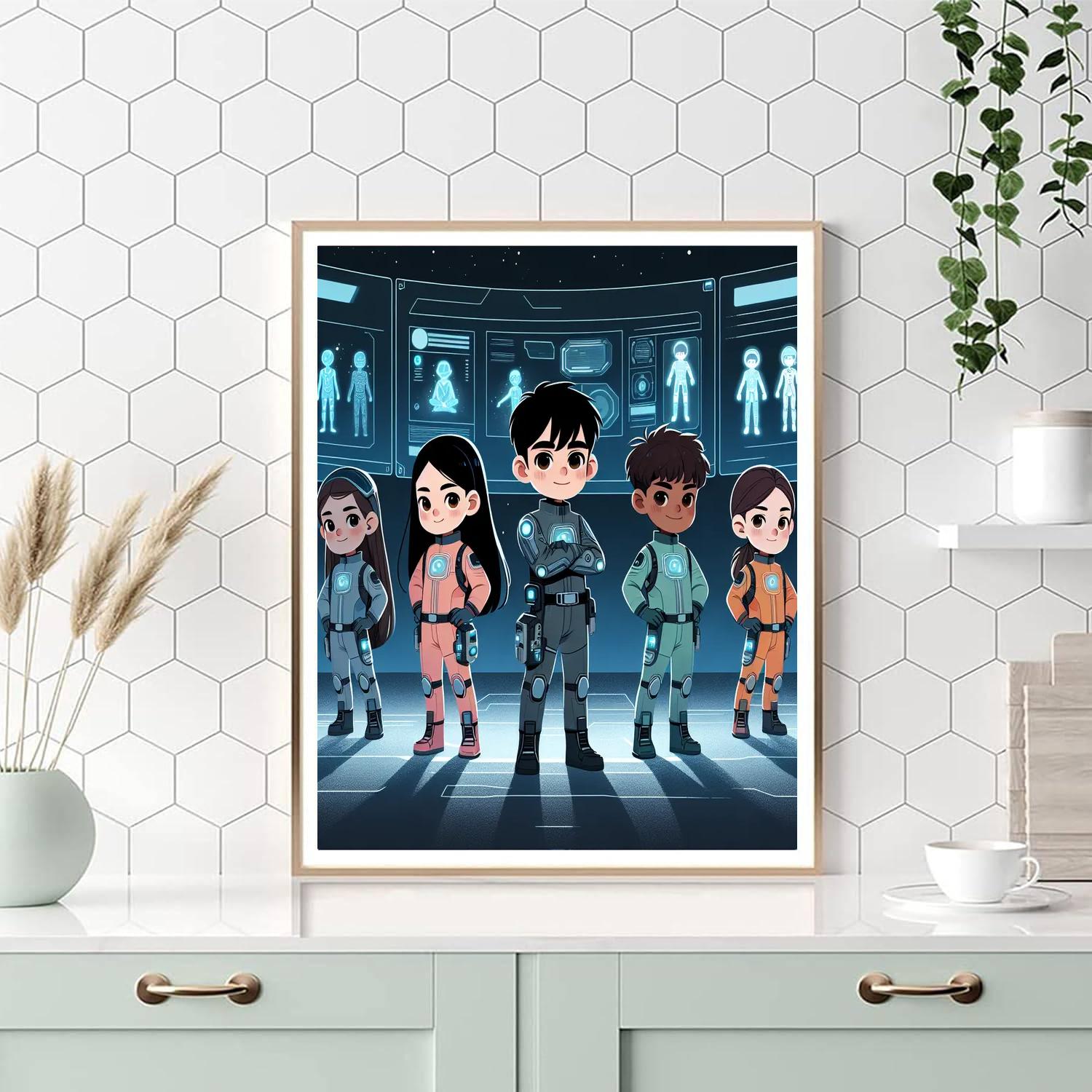 Galactic Guardians Academy Paint By Numbers Art