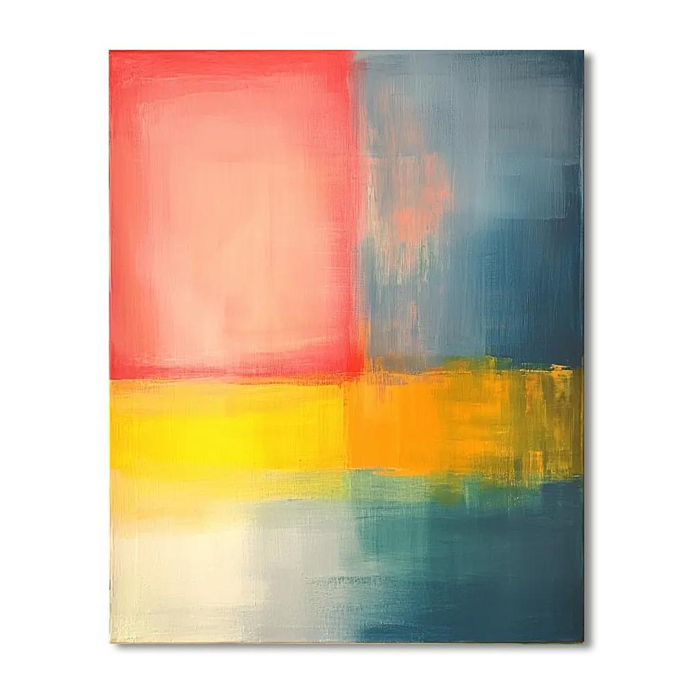 Rothko Inspired Luminous Abstract Shapes  Painting By Numbers Kit