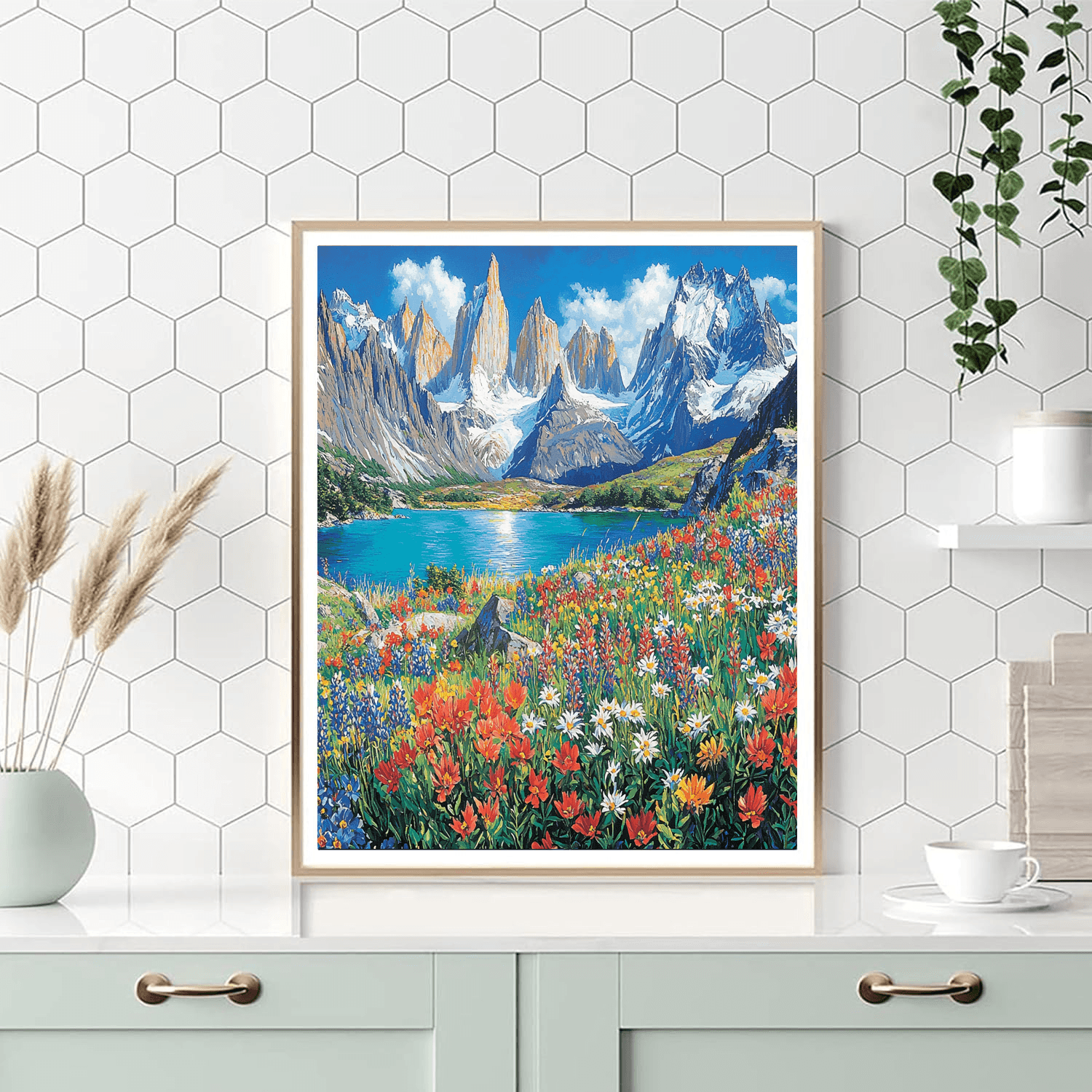 Hiking In Torres Del Paine Numbered Painting Kits