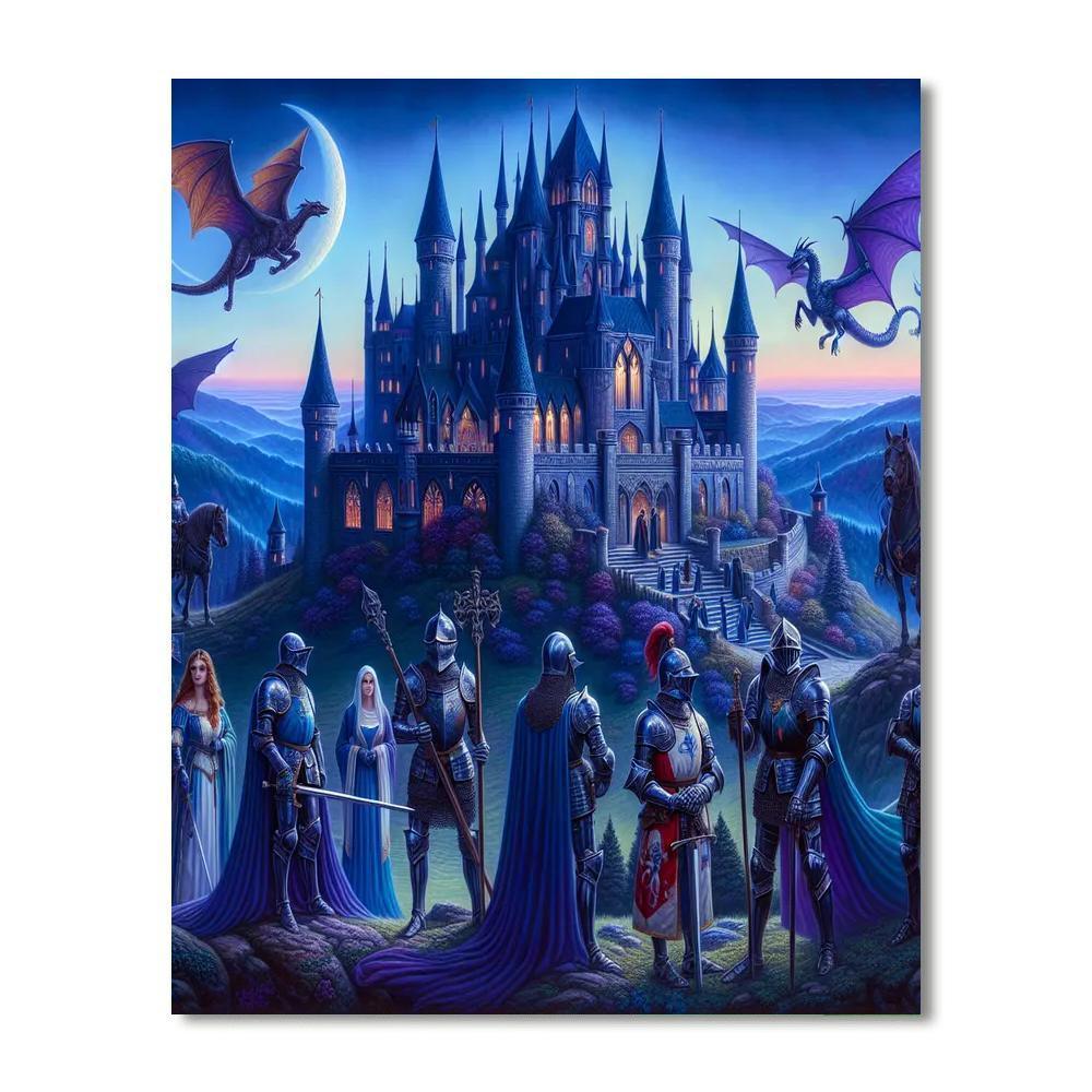 Majestic Medieval Fantasy Numbered Painting Kits