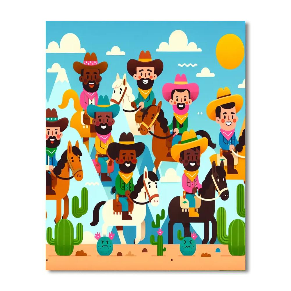 Creative Wild West Numbered Painting Kits