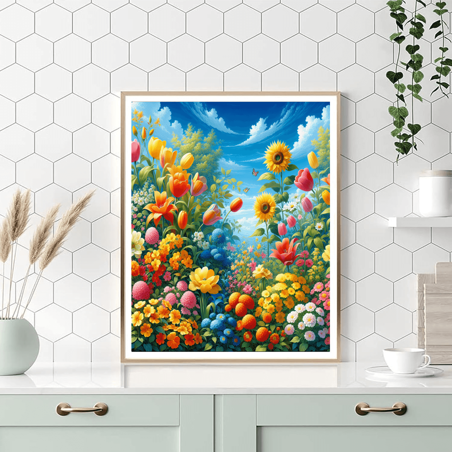 Vibrant Flower Blossom DIY Paint By Numbers