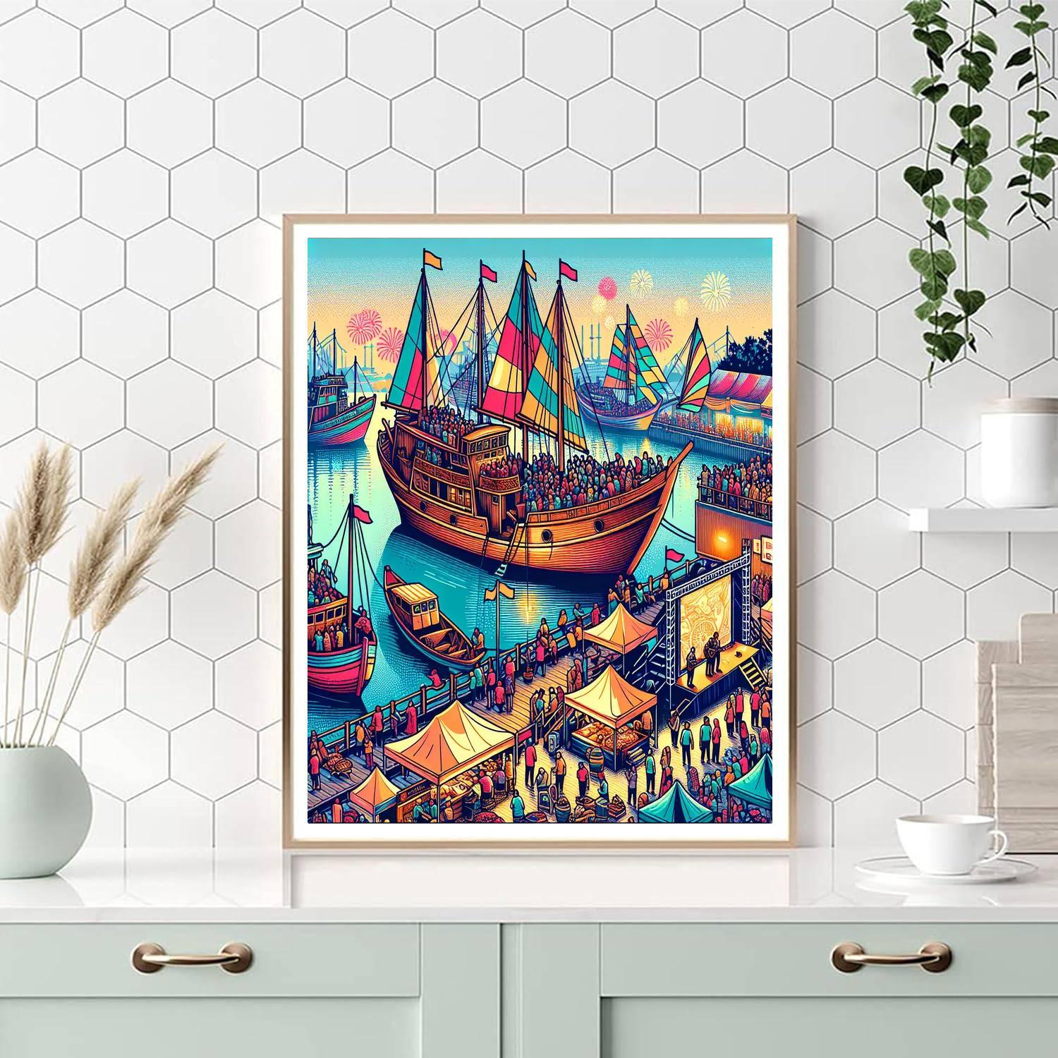 Harbour Festival DIY Paint By Numbers