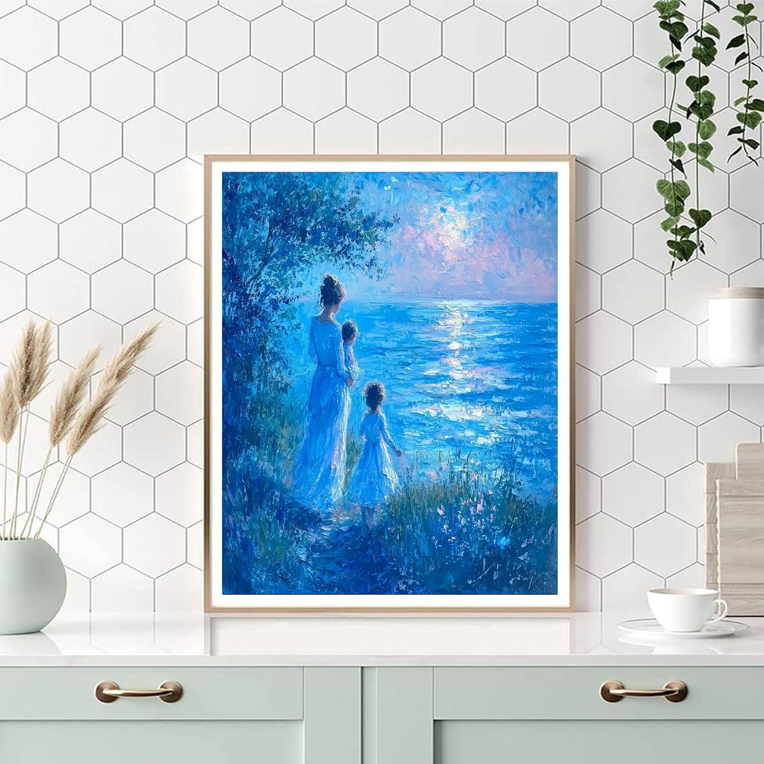 Sea Breeze Solace Number Painting