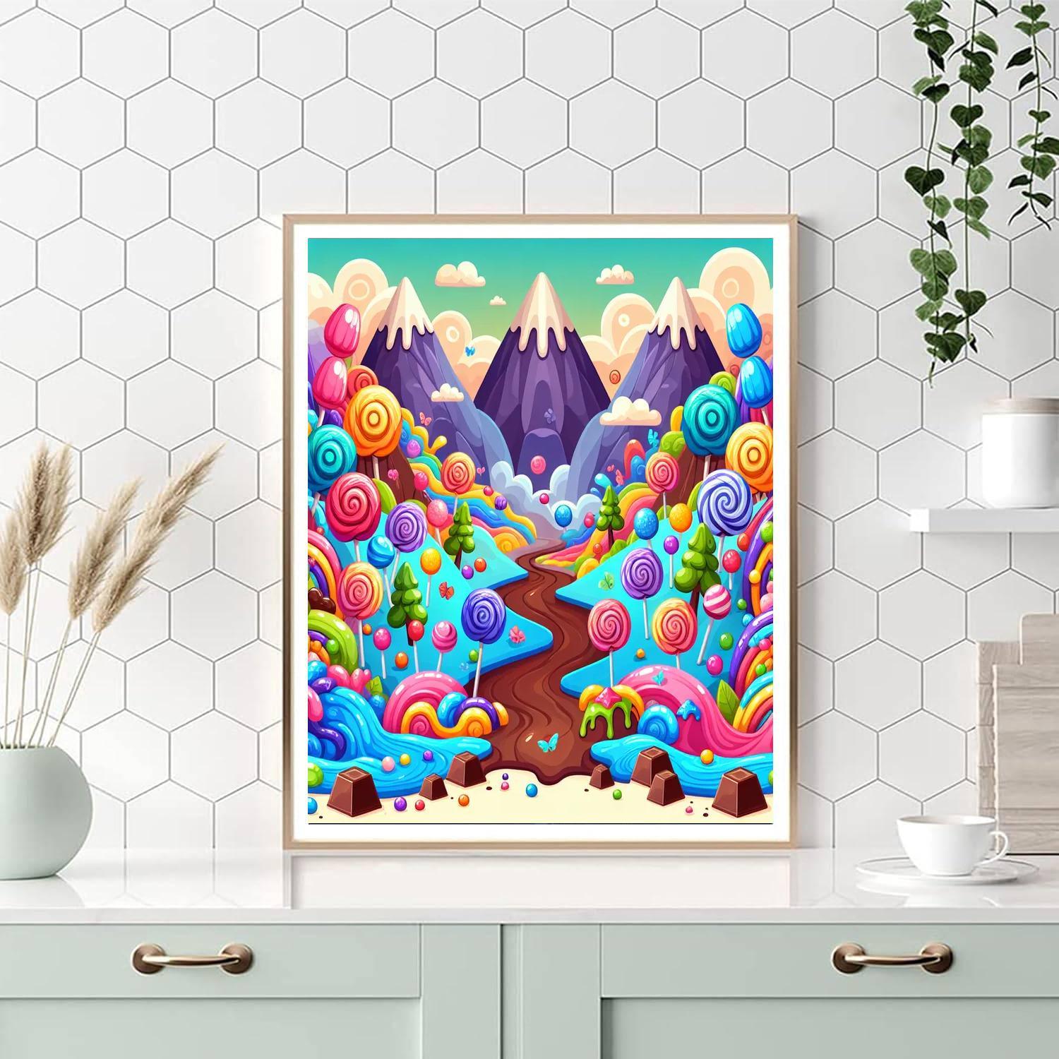 Sunny Day In Candyland Paint By Number