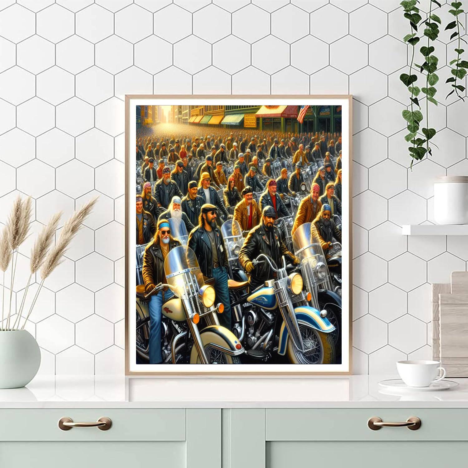 Harley Davidson 120th Anniversary Paint By Color