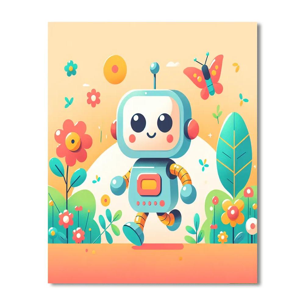 Exploring Little Robot DIY Paint By Numbers