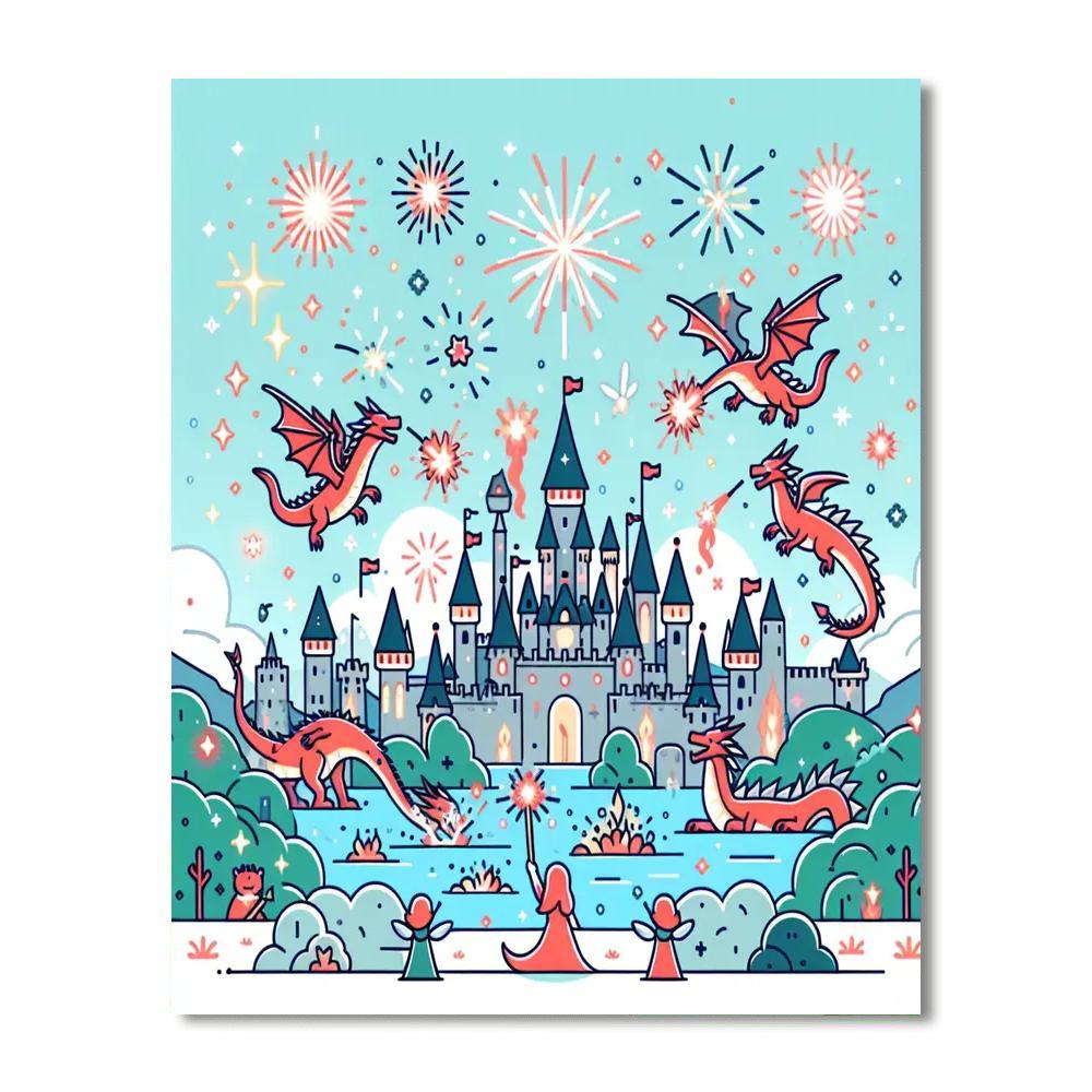 Magic Kingdom Celebration DIY Paint By Numbers