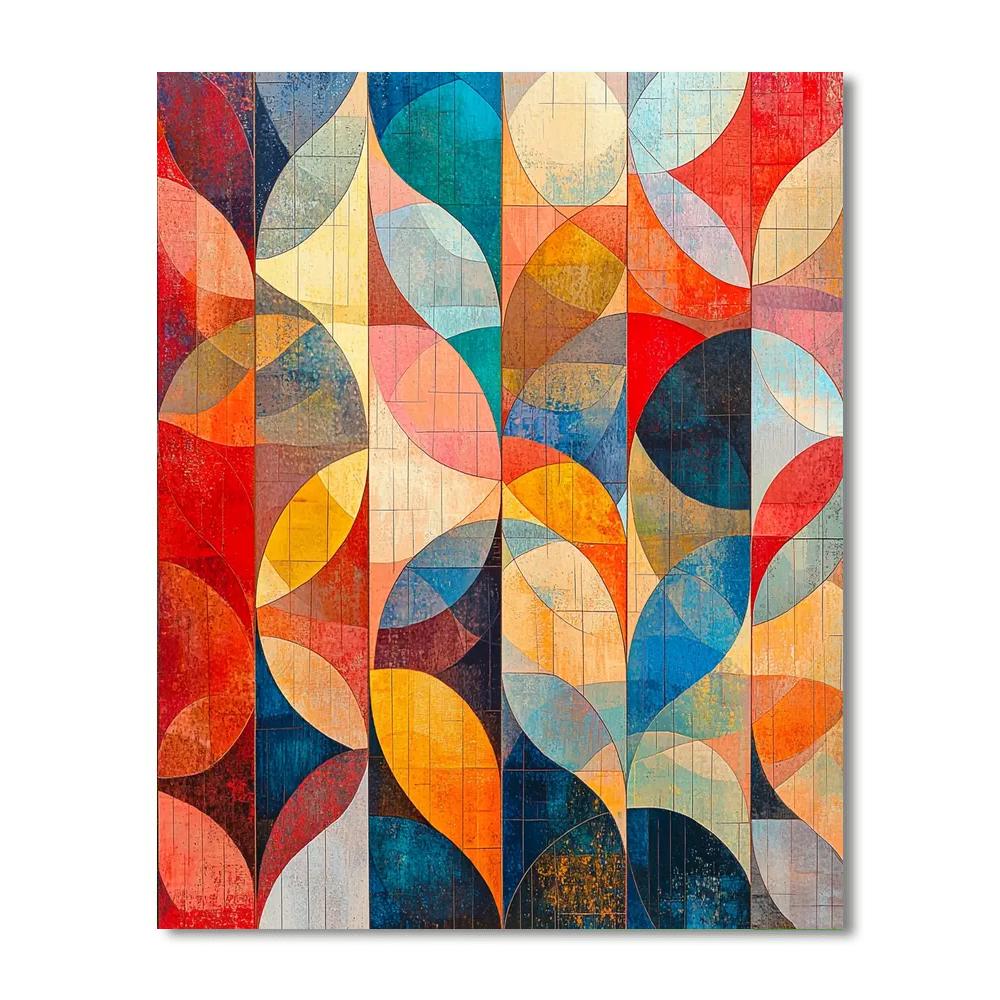 Paul Klee Inspired Illuminated Patterns  Paint By Number