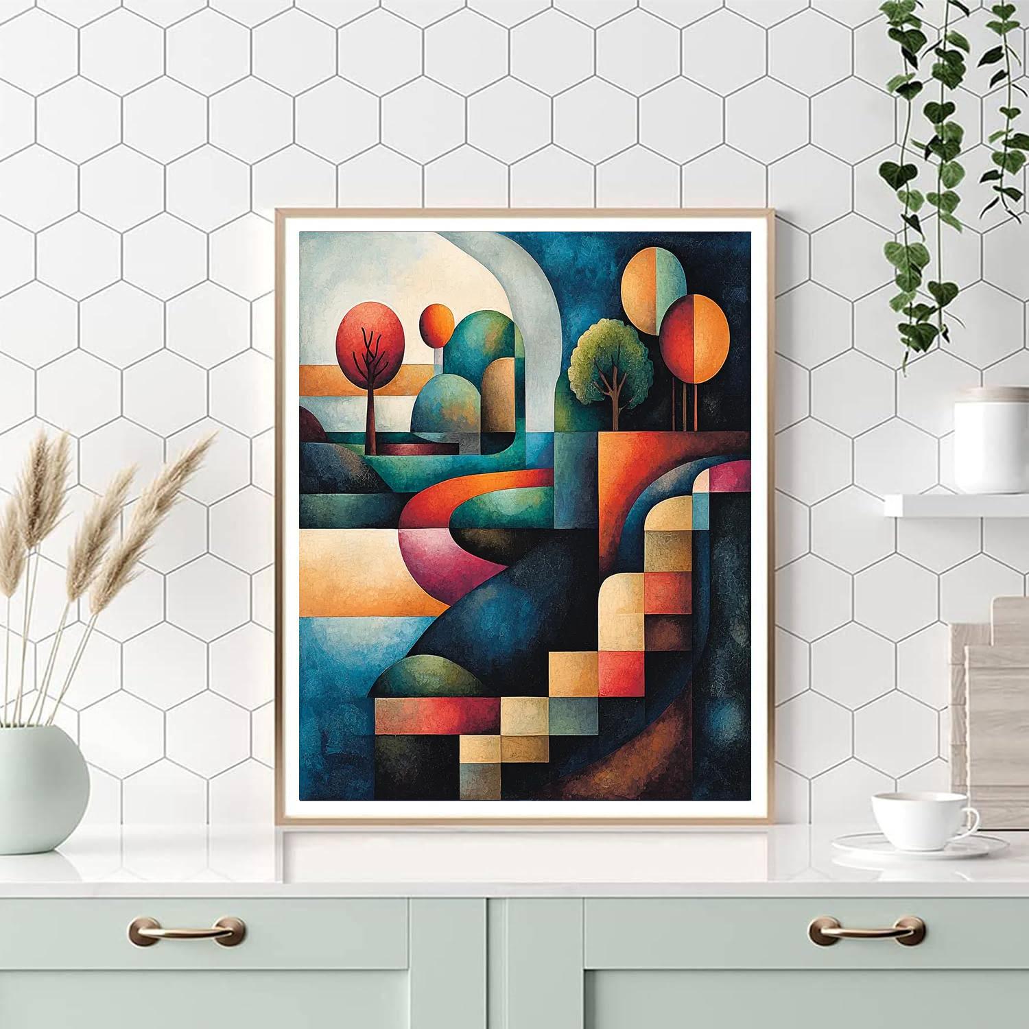 Paul Klee Inspired Harmony Of Vibrant Rhythms  Paint By Number