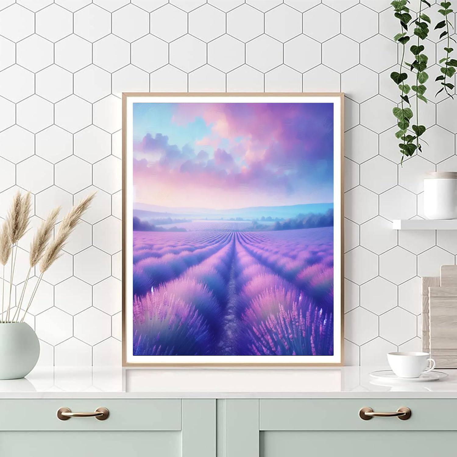 Dreamy Lavender Horizon Numbered Painting Kits