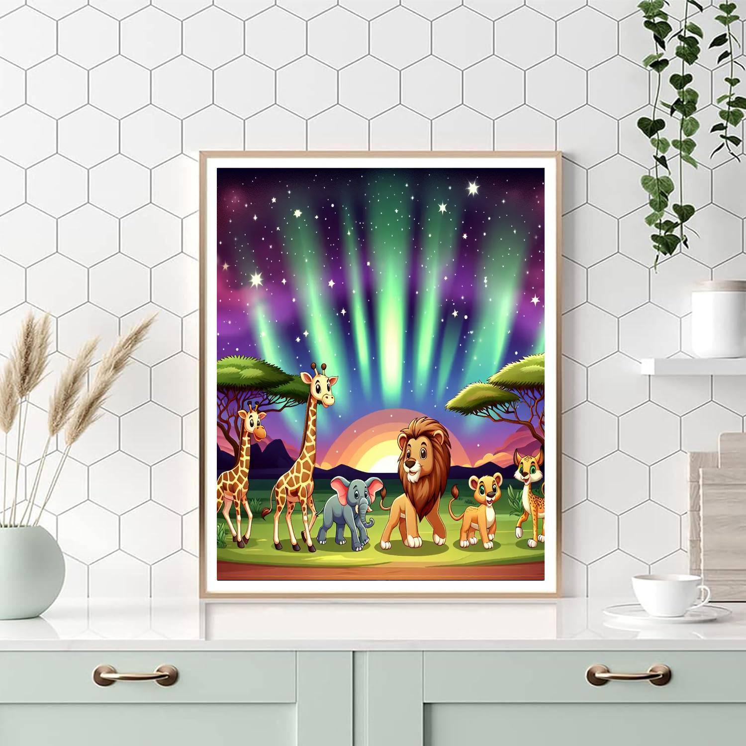 Enchanted Starry Safari Paint By Color