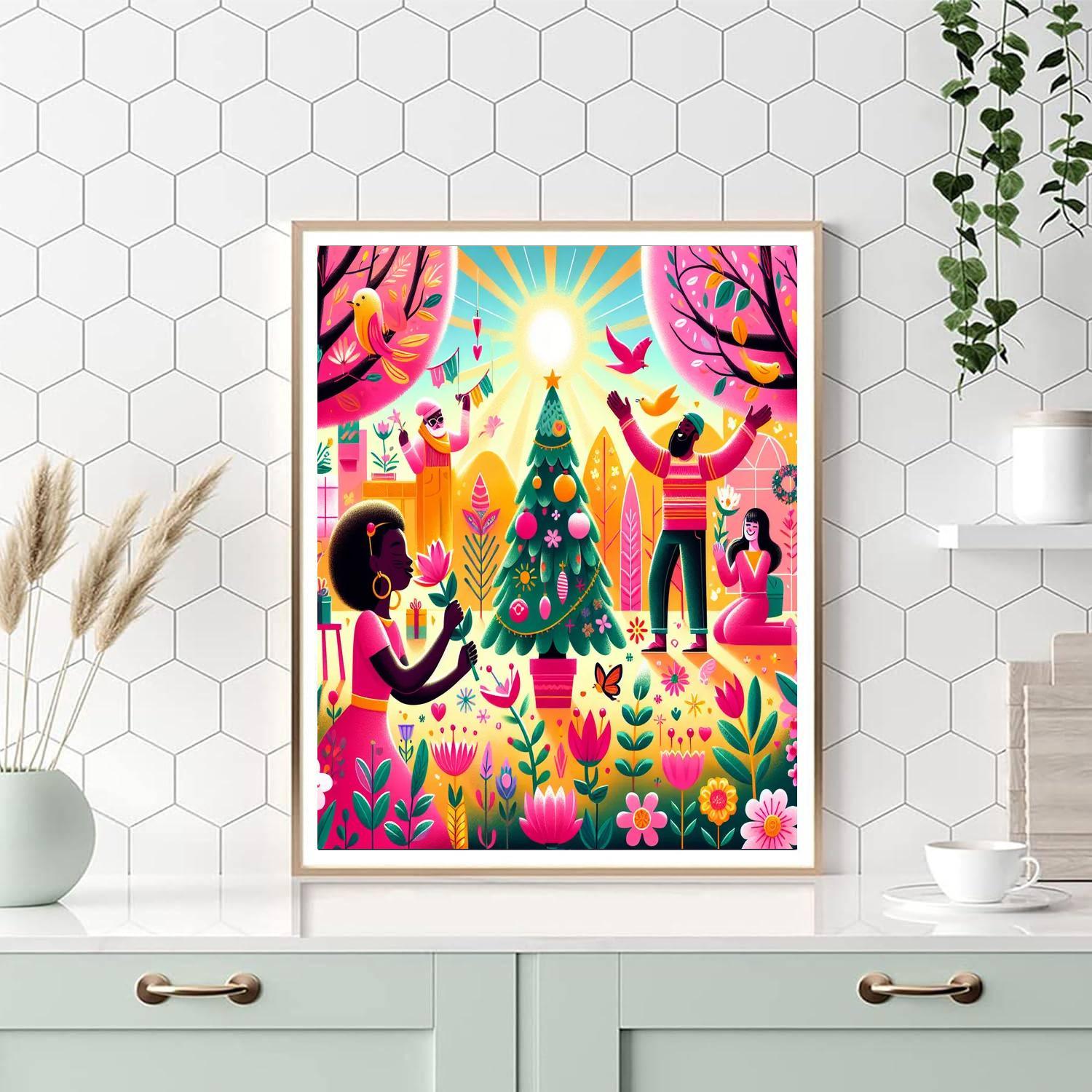 Joyous Spring Celebration Painting By Numbers Kit