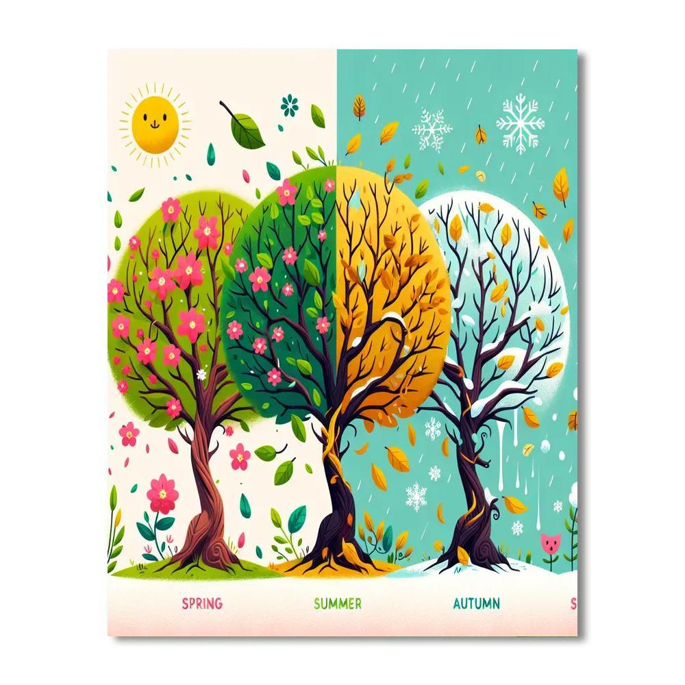 Seasonal Celebration Paint By Numbers Art