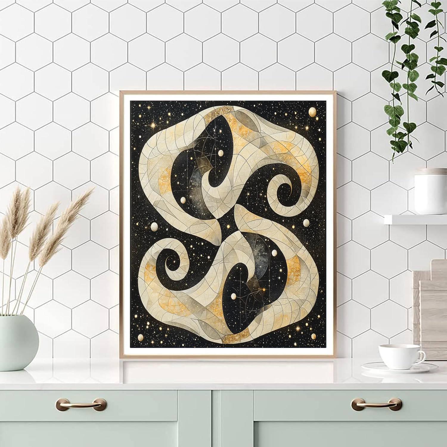 M.C. Escher Inspired Cosmic Conundrums  Paint By Numbers