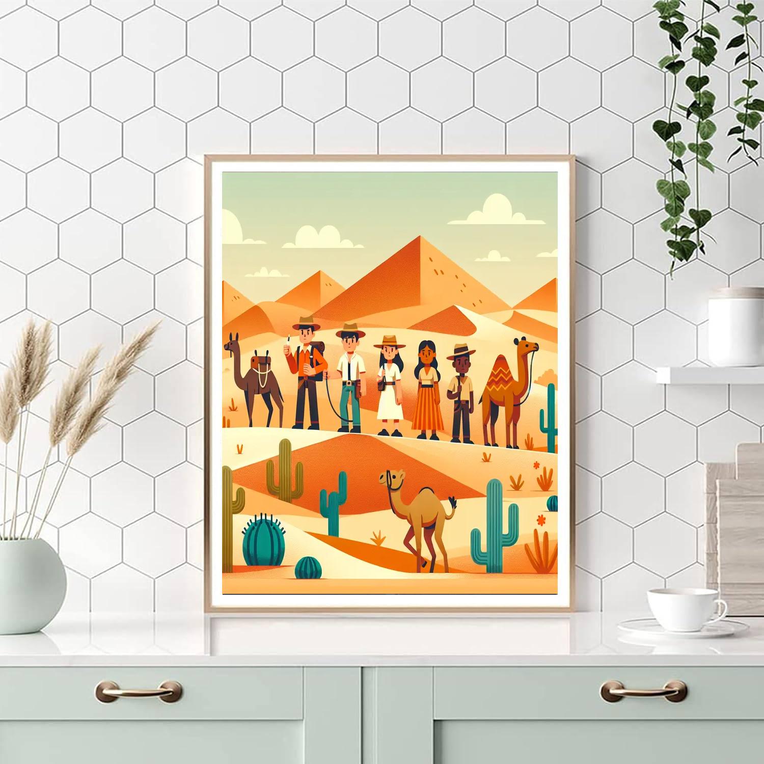 Sandy Dunes Safari Numbered Painting Kits