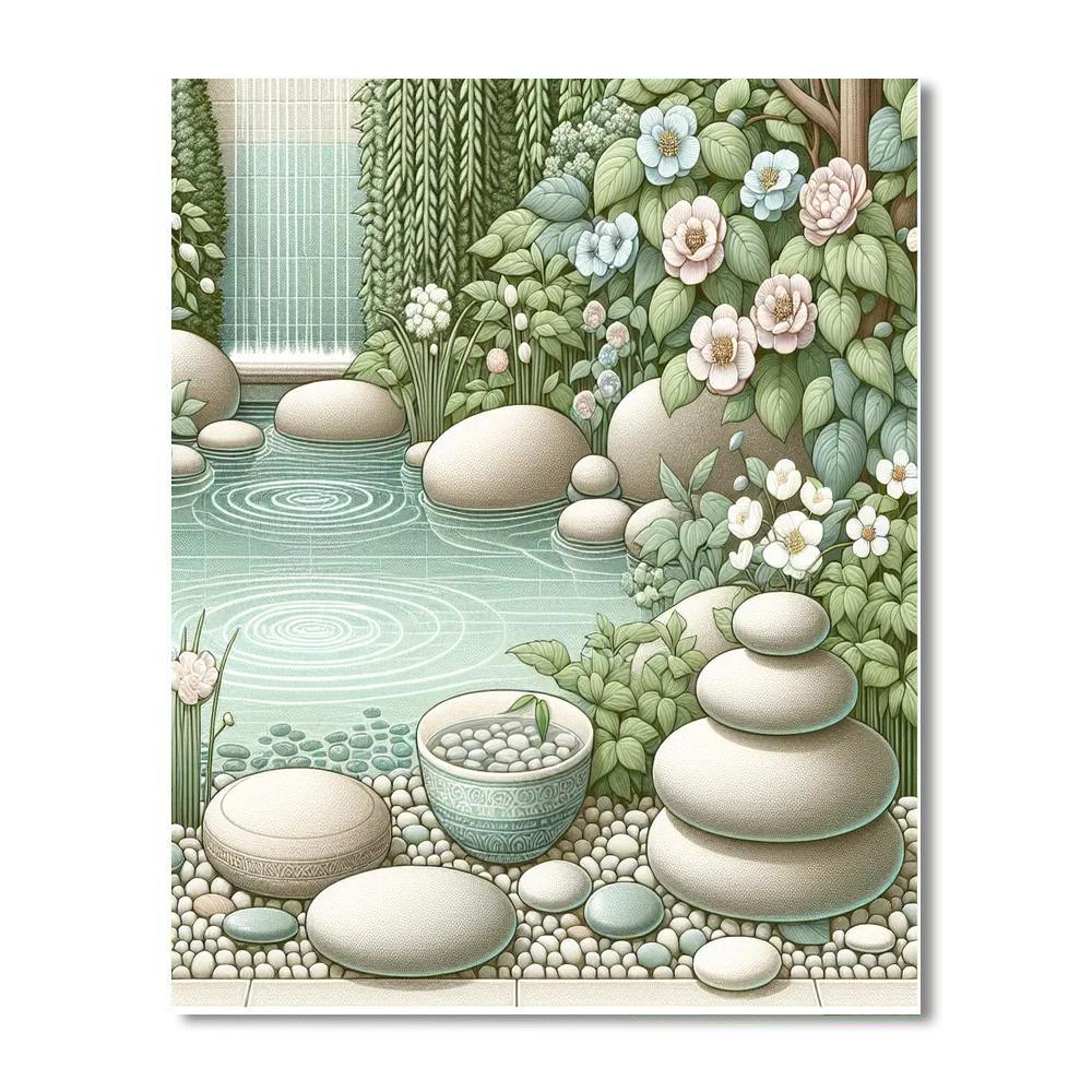Tranquil Zen Oasis Paint By Numbers