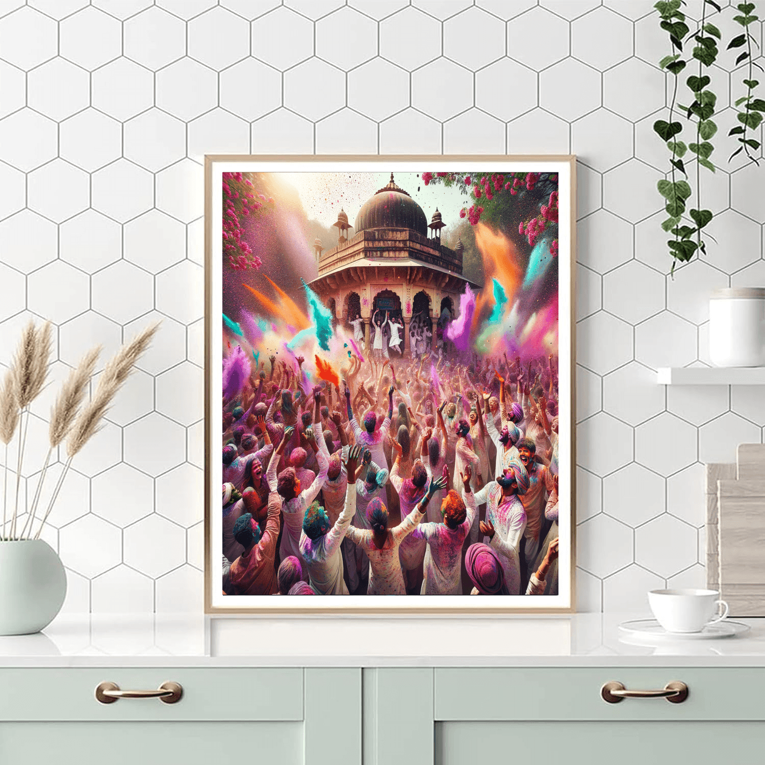 Holi Festival - India Painting By Numbers Kit