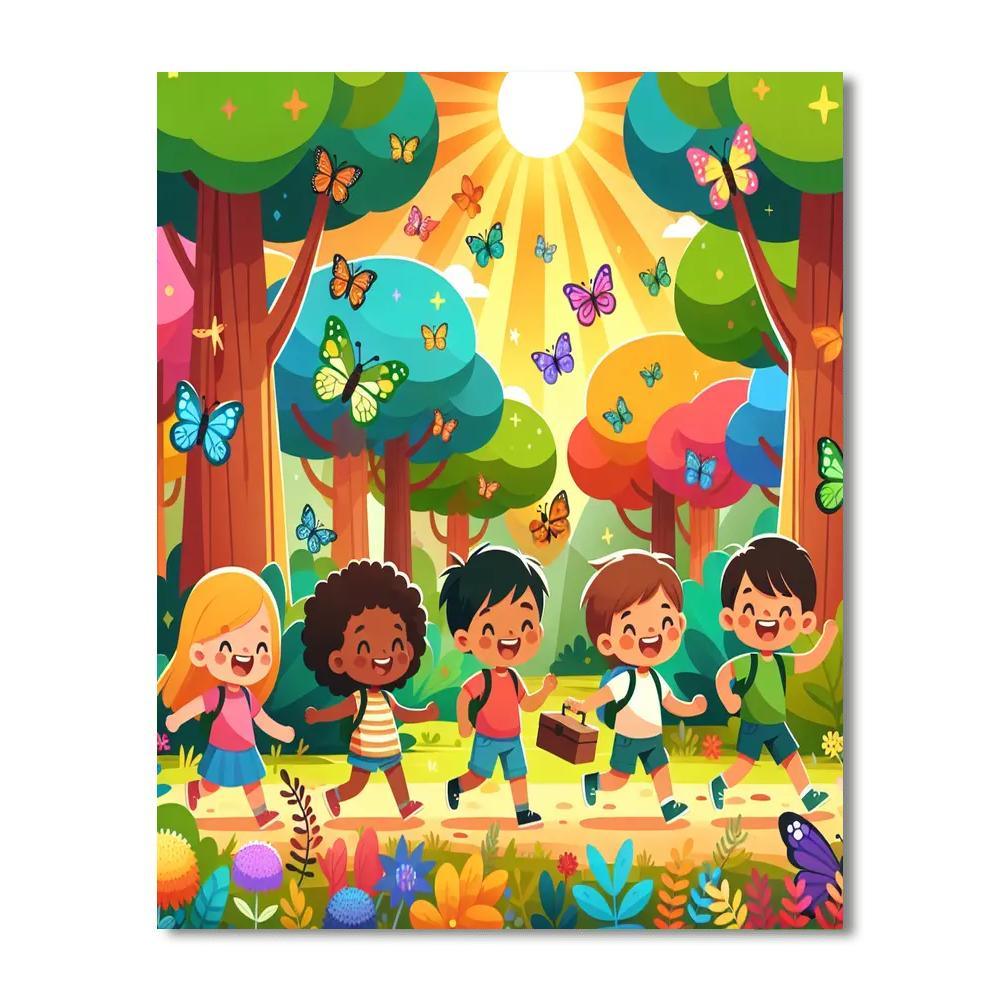 Creative Nature Walk Paint By Numbers Art